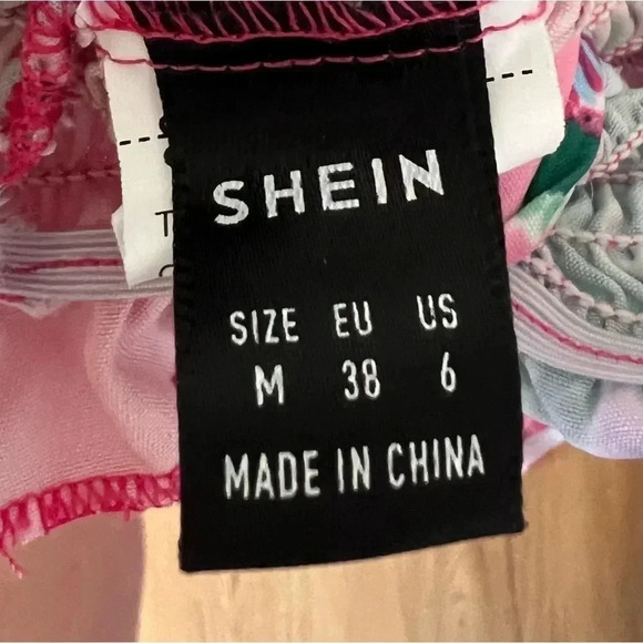 Floral Patchwork Print Knot Front Tube Top & Ruffle Hem Skirt - Picture 5 of 6